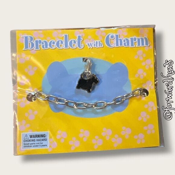 Bundle Sale 3 for $15 | Charm Bracelet with Scottie Dog Charm - Picture 1 of 8